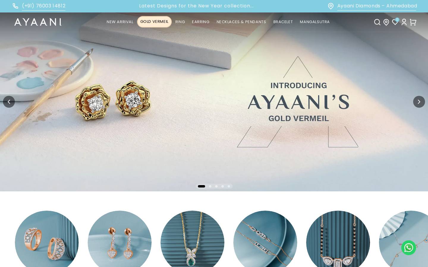 ayaani.in homepage screenshot
