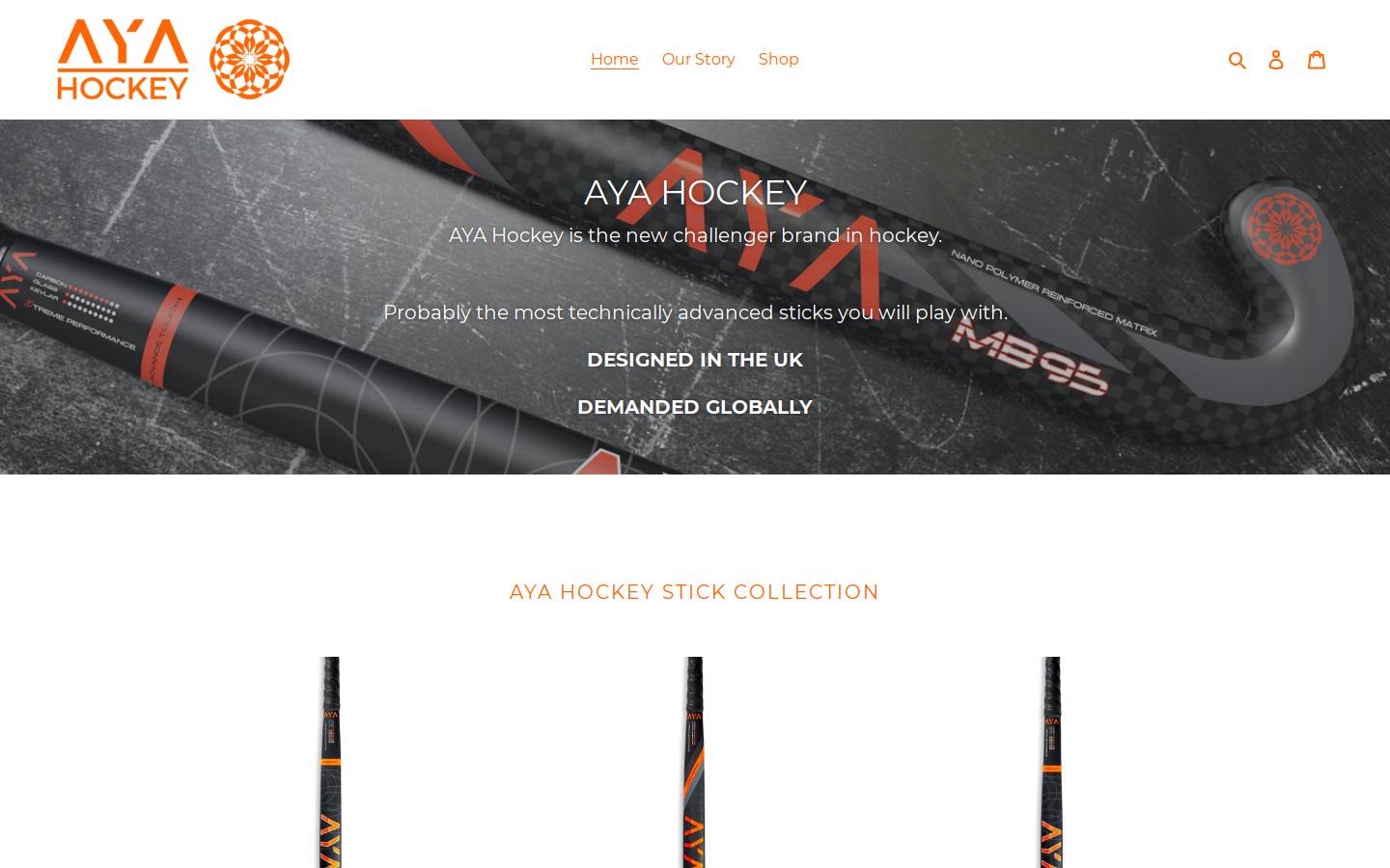 ayahockey.shop homepage screenshot