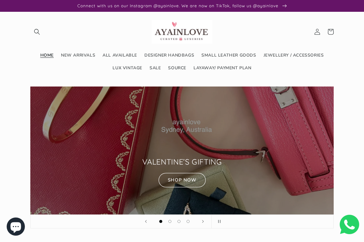 Ayainlove homepage screenshot