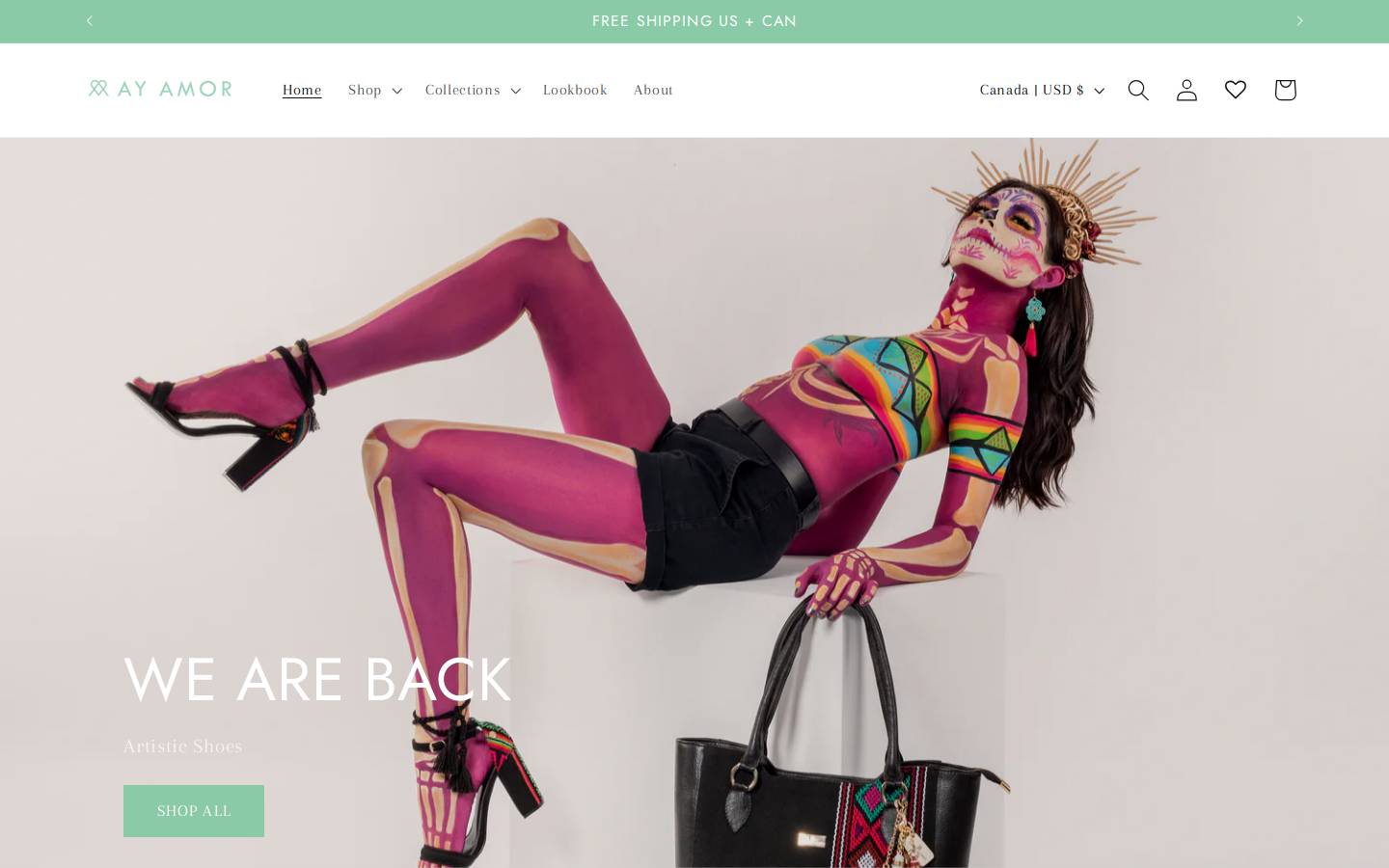 ayamor.ca homepage screenshot