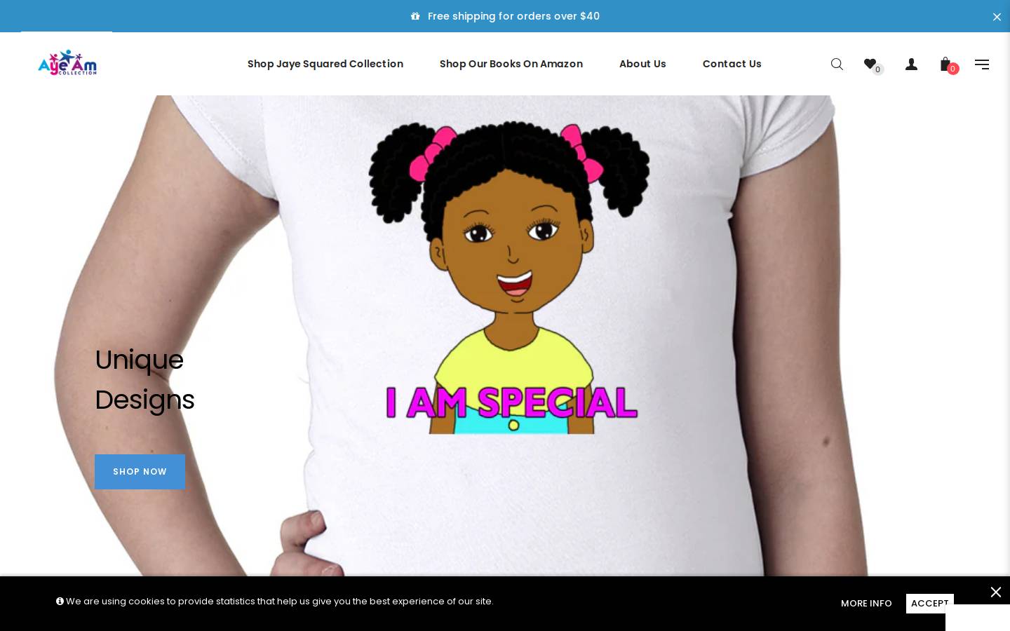 ayeamcollection.com homepage screenshot