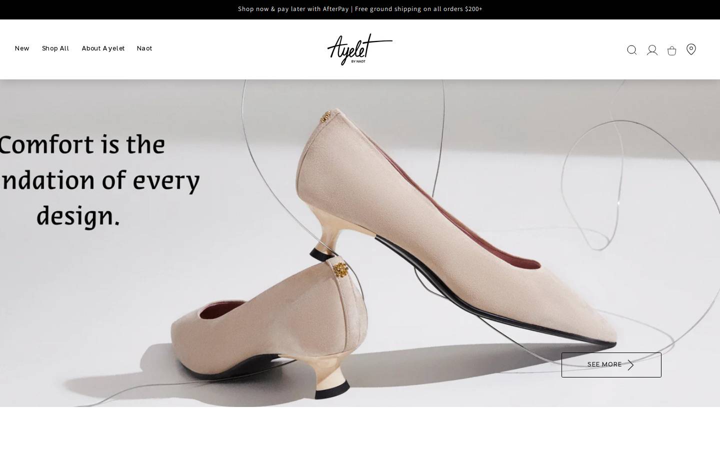 ayeletbynaot.com homepage screenshot