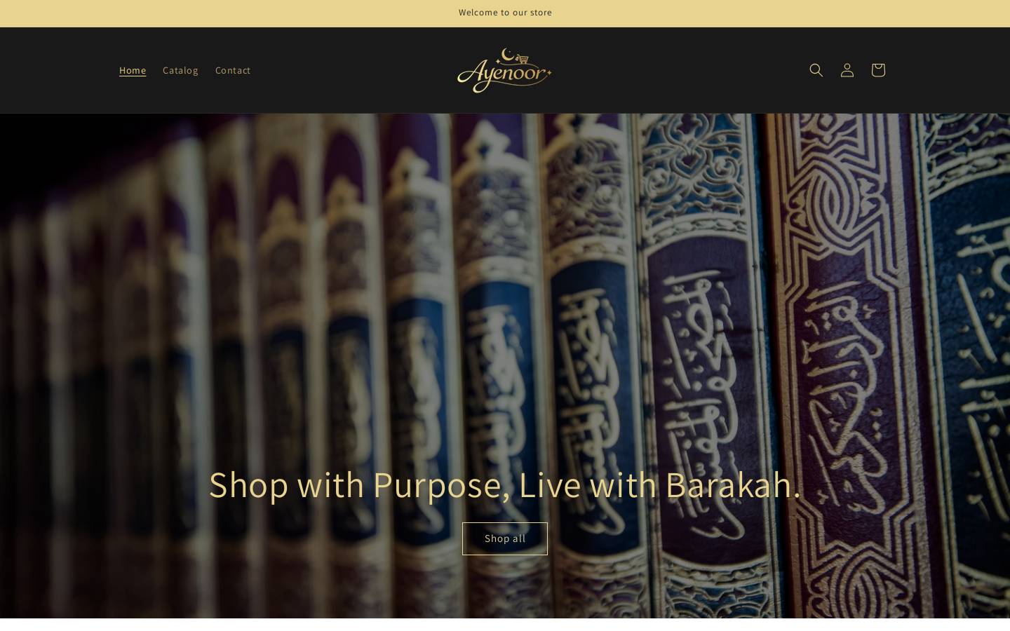 ayenoor.com homepage screenshot