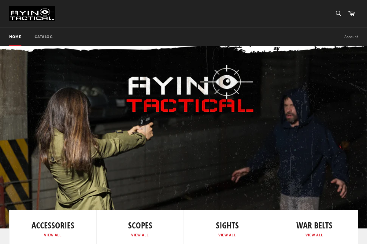 AYIN Tactical homepage screenshot