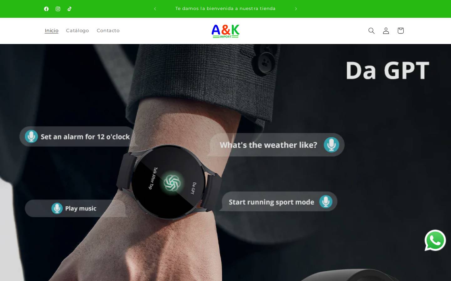 aykimport.com homepage screenshot