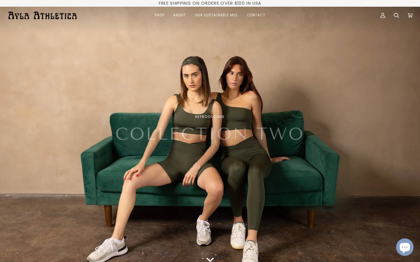 aylaathletica.com homepage screenshot