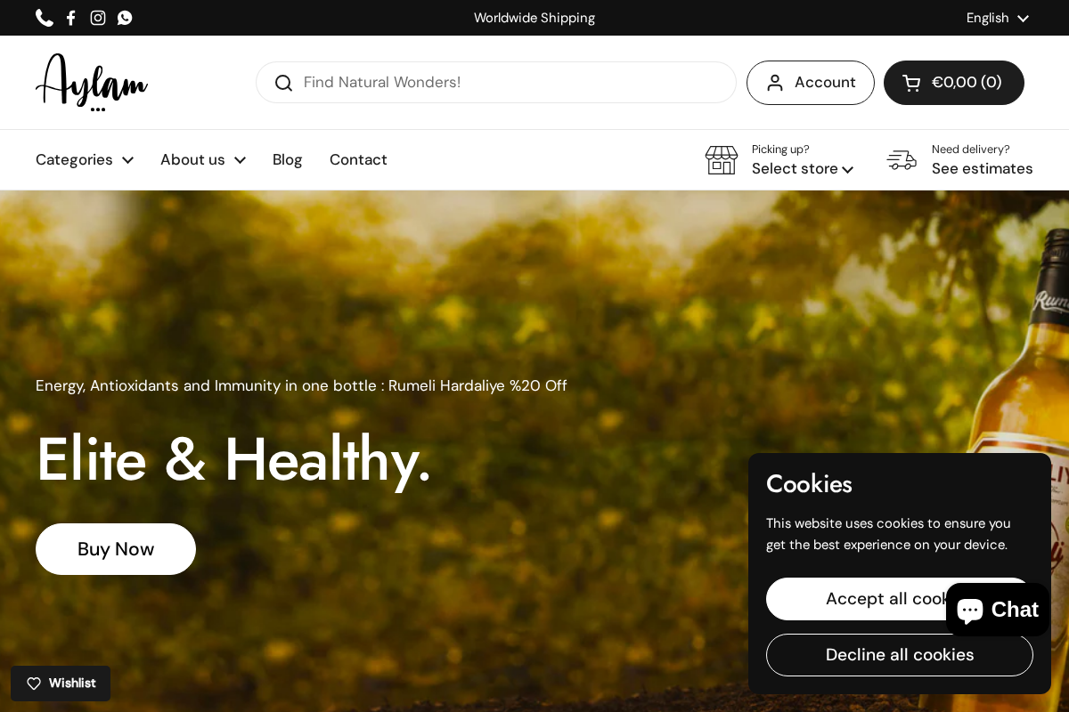 Aylam Farm homepage screenshot