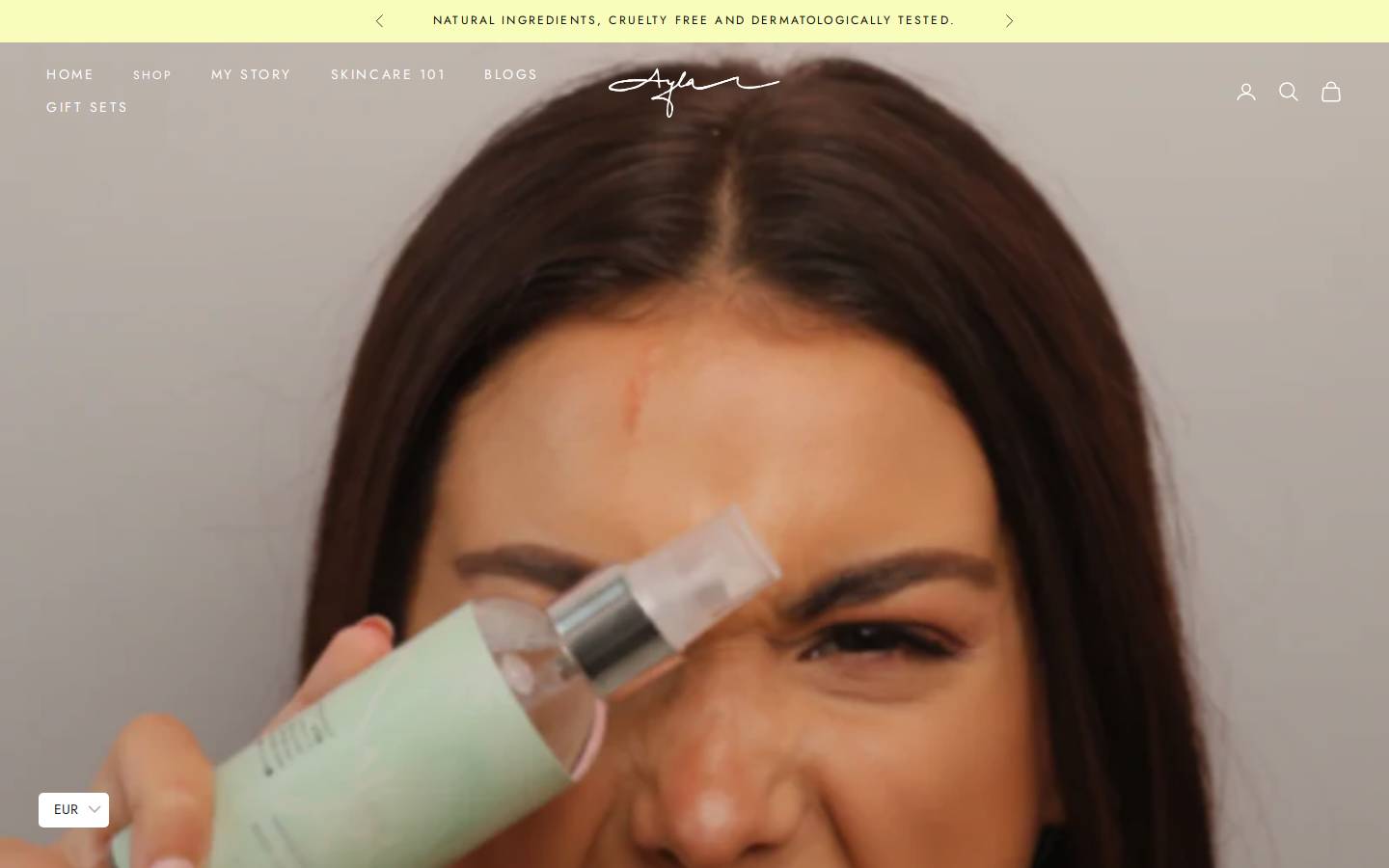 aylanaturals.com homepage screenshot