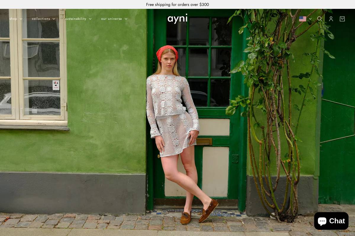 ayniuniverse.com homepage screenshot
