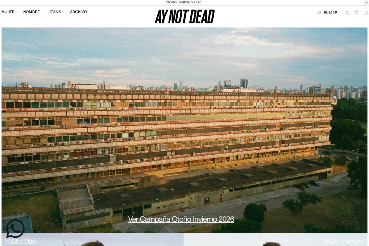 aynotdead.com homepage screenshot