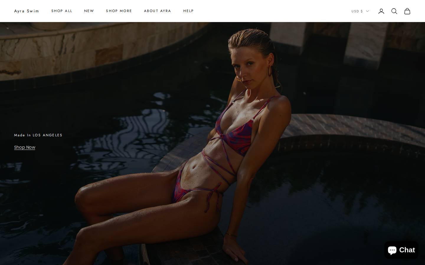 ayraswim.com homepage screenshot