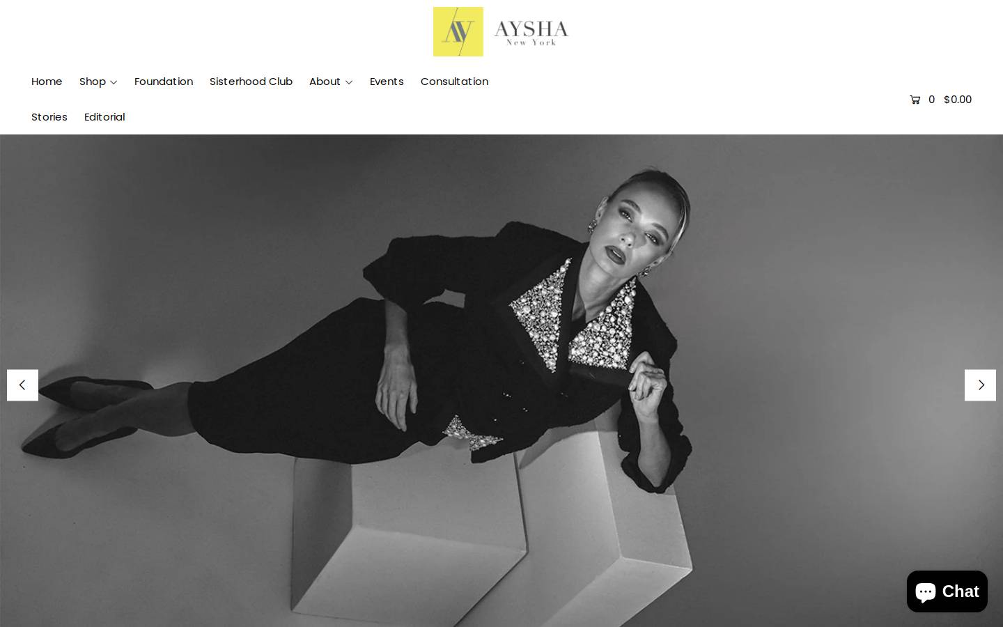 ayshany.com homepage screenshot