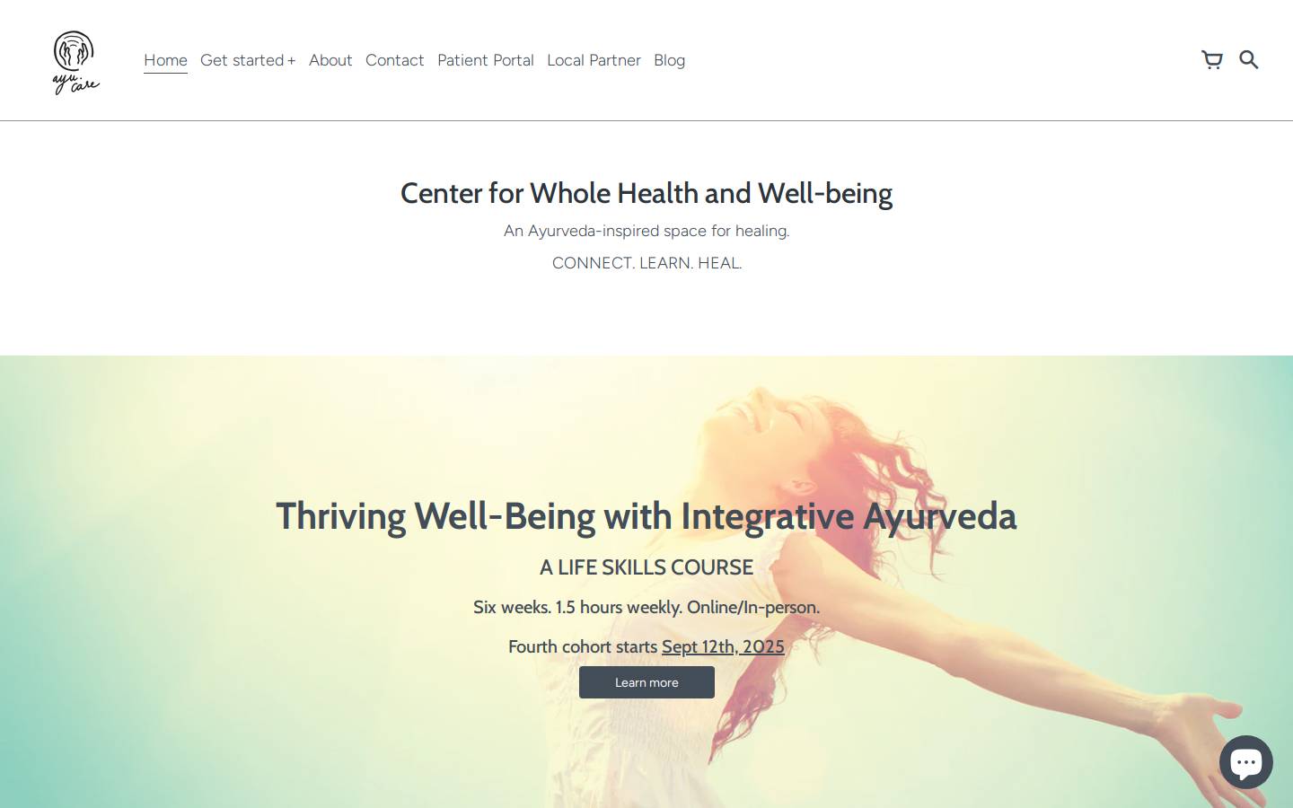 ayu.care homepage screenshot