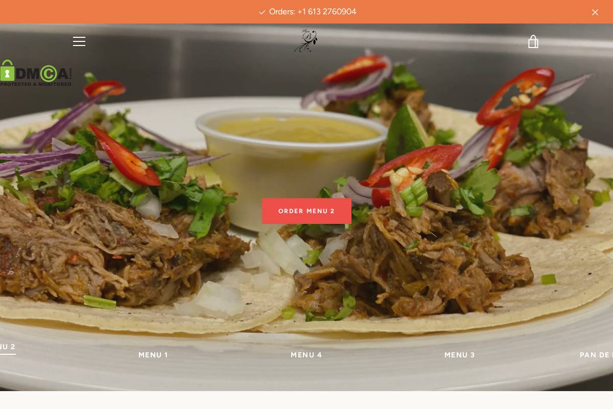 aywey.menu homepage screenshot