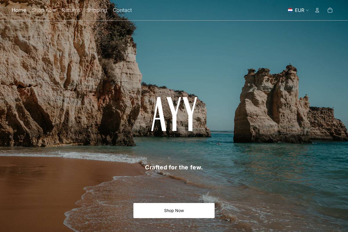 AYY homepage screenshot