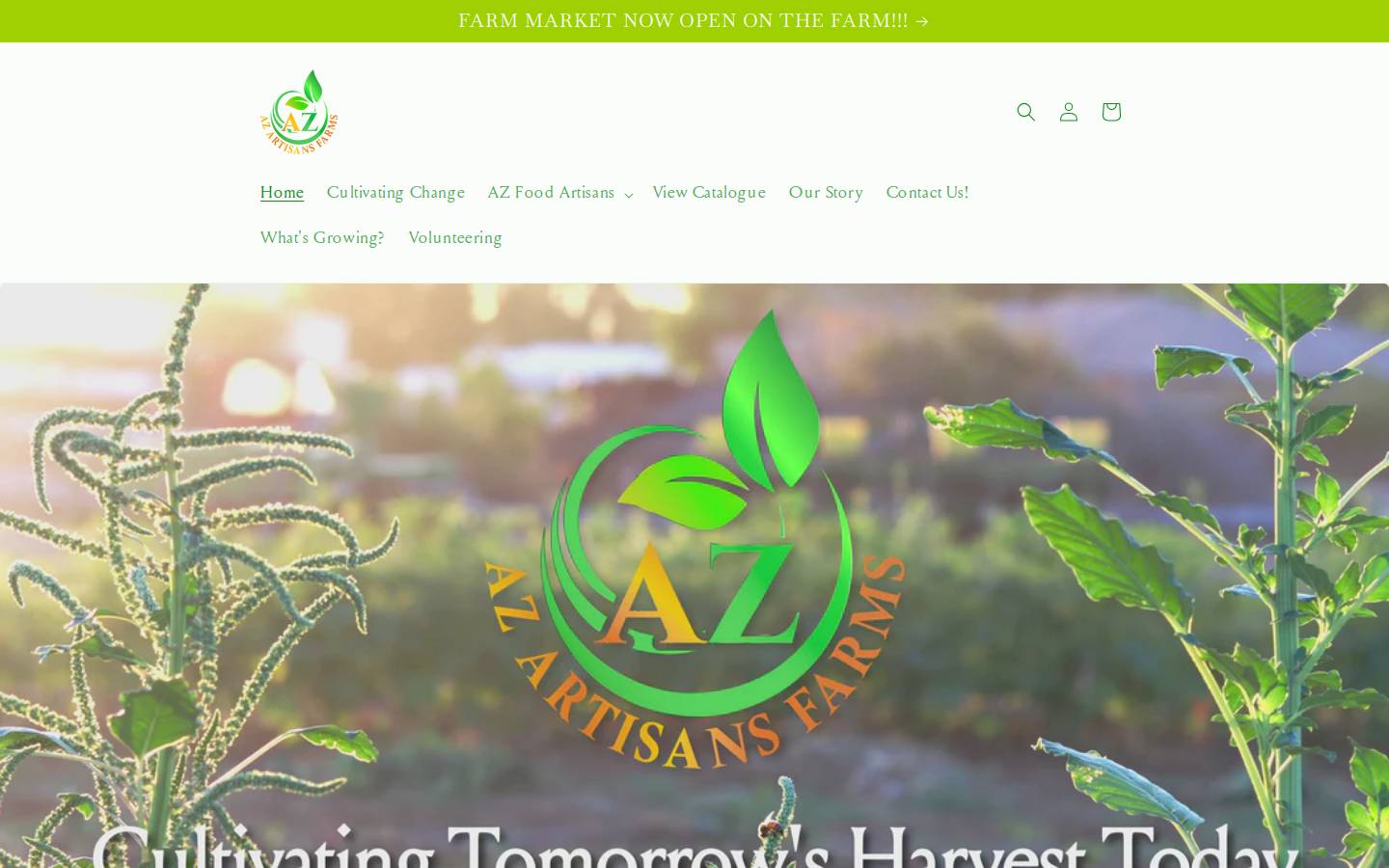 az-artisans.com homepage screenshot