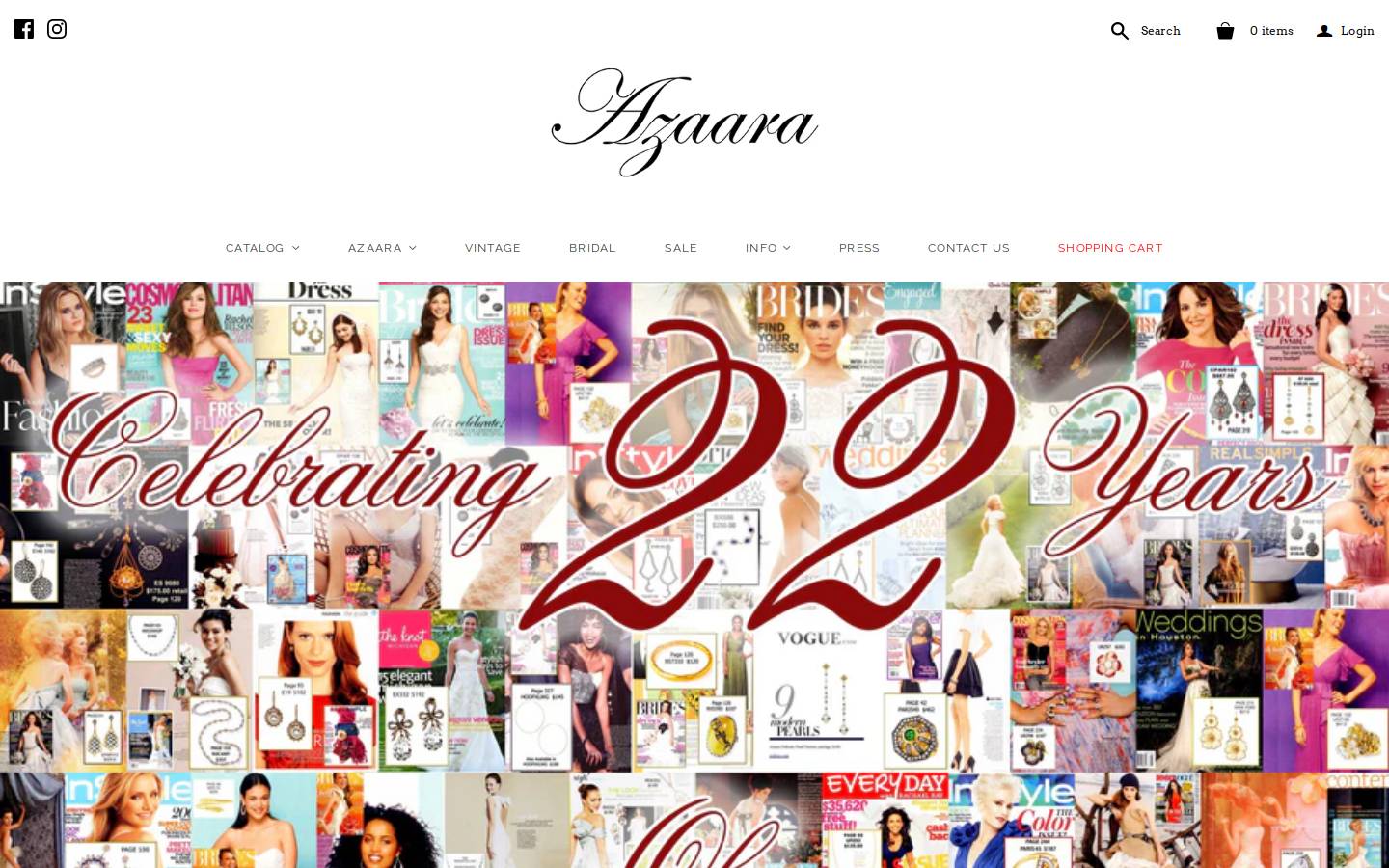 azaara.com homepage screenshot