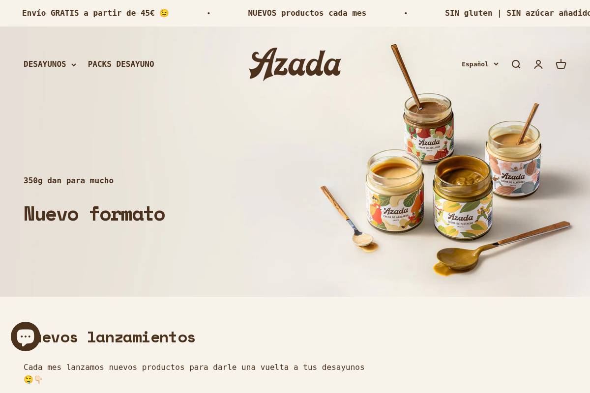 azada.shop homepage screenshot