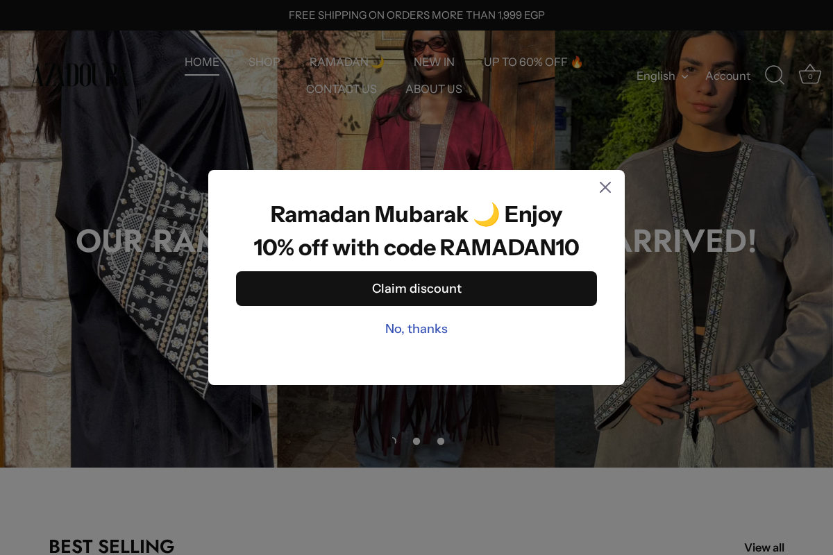 azadoura.com homepage screenshot