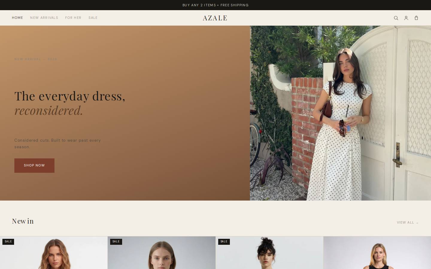 azale.net homepage screenshot