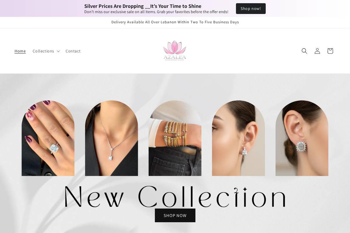 azaleasilver.com homepage screenshot