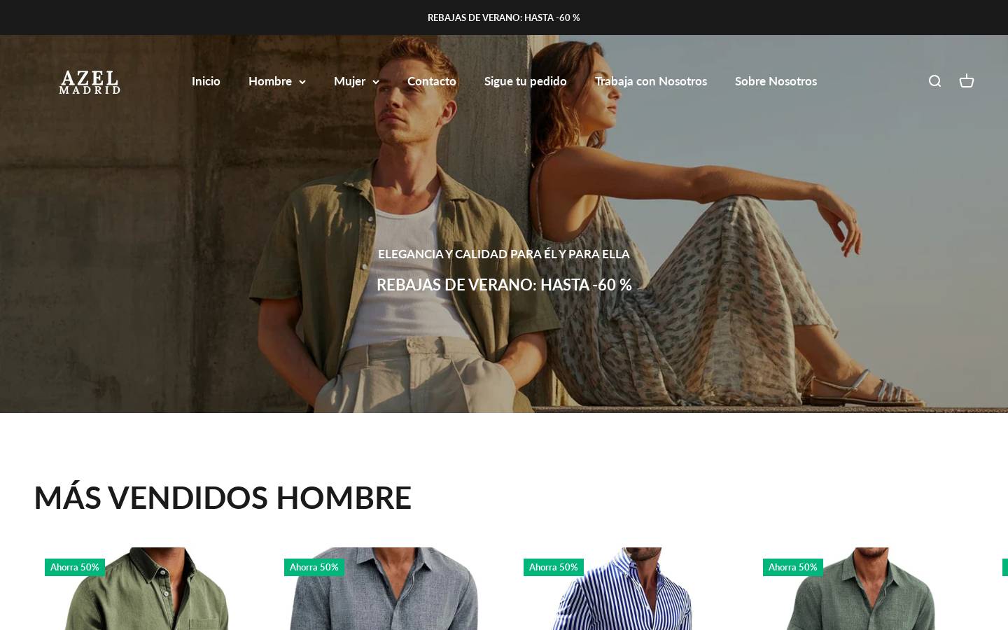 azelmadrid.com homepage screenshot