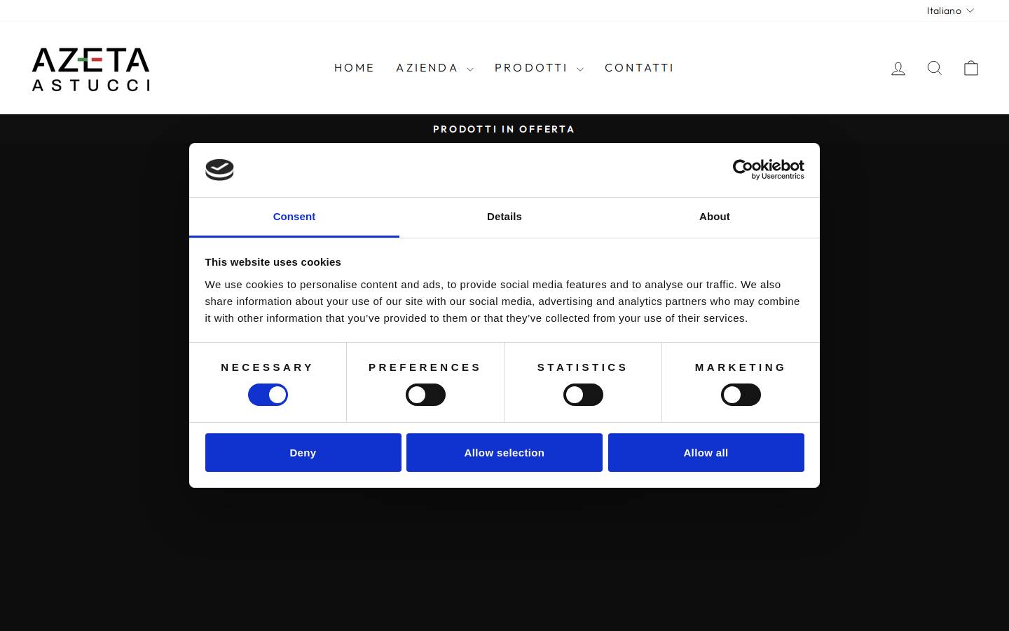 azetaastucci.it homepage screenshot