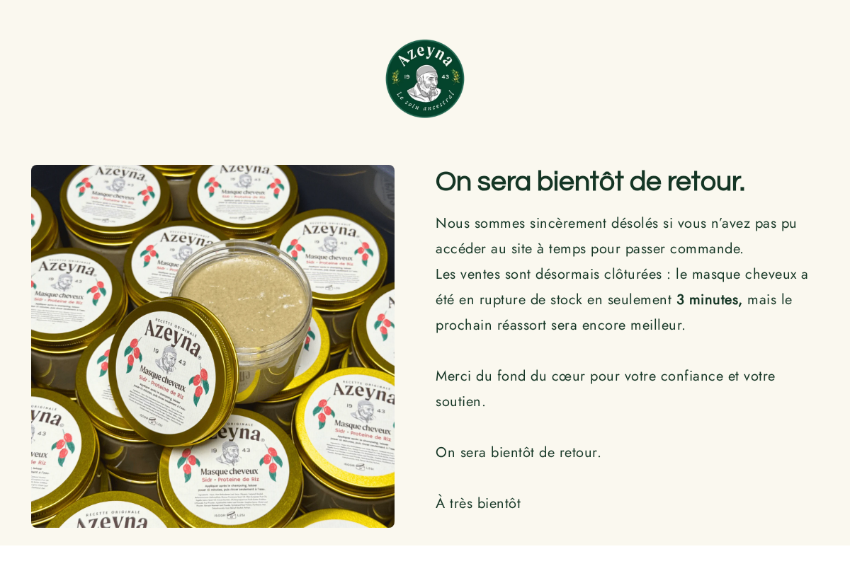 Azeyna homepage screenshot