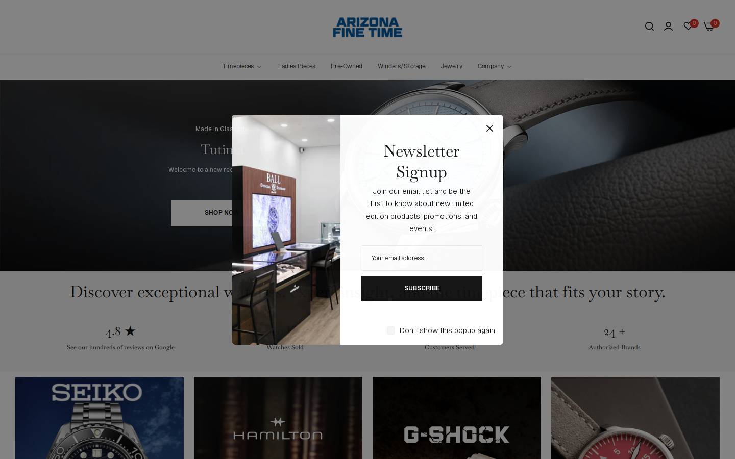 azfinetime.com homepage screenshot