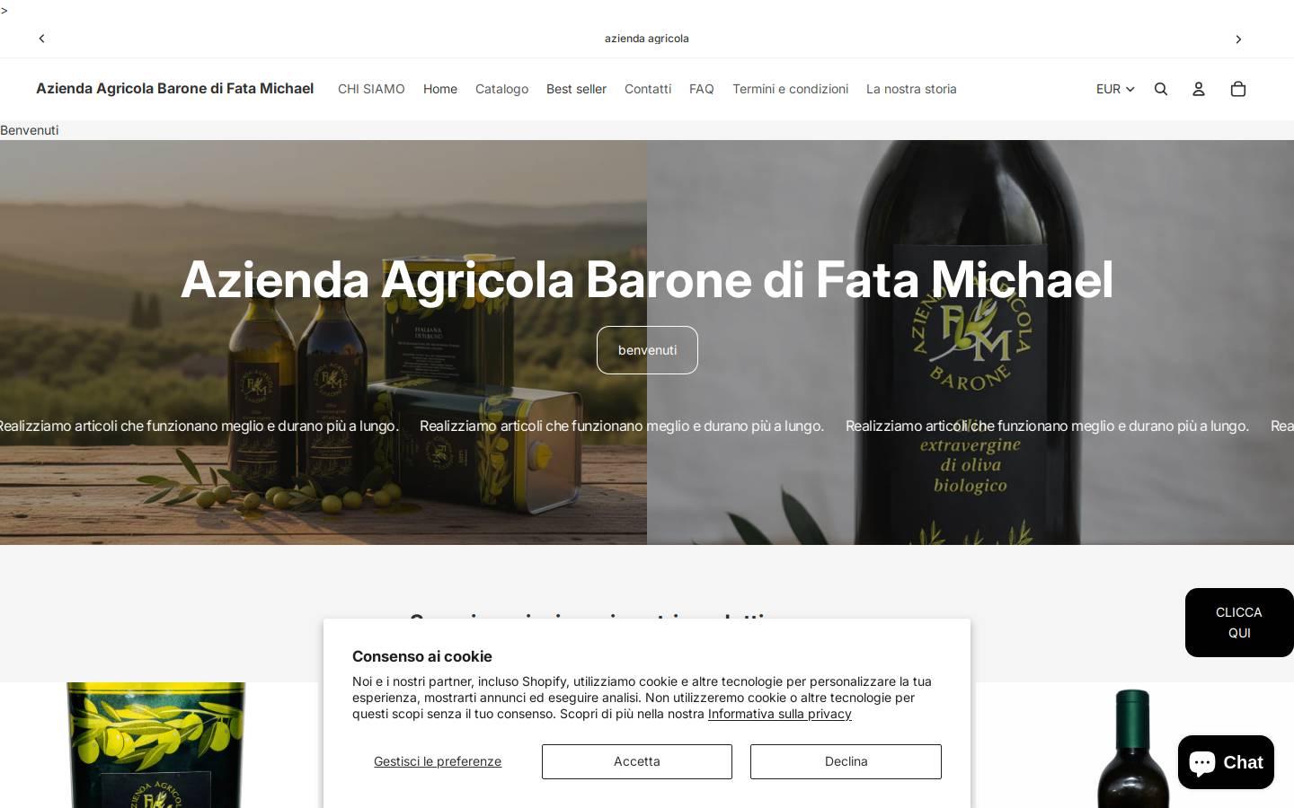 aziendaagricolabaronedifatamichael.net homepage screenshot