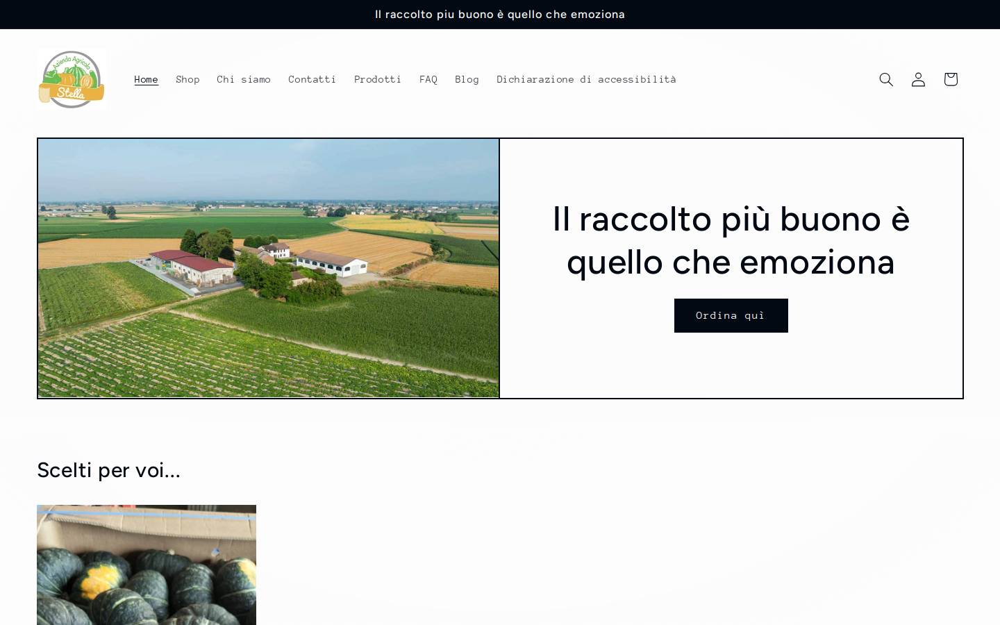 aziendaagricolastella.it homepage screenshot