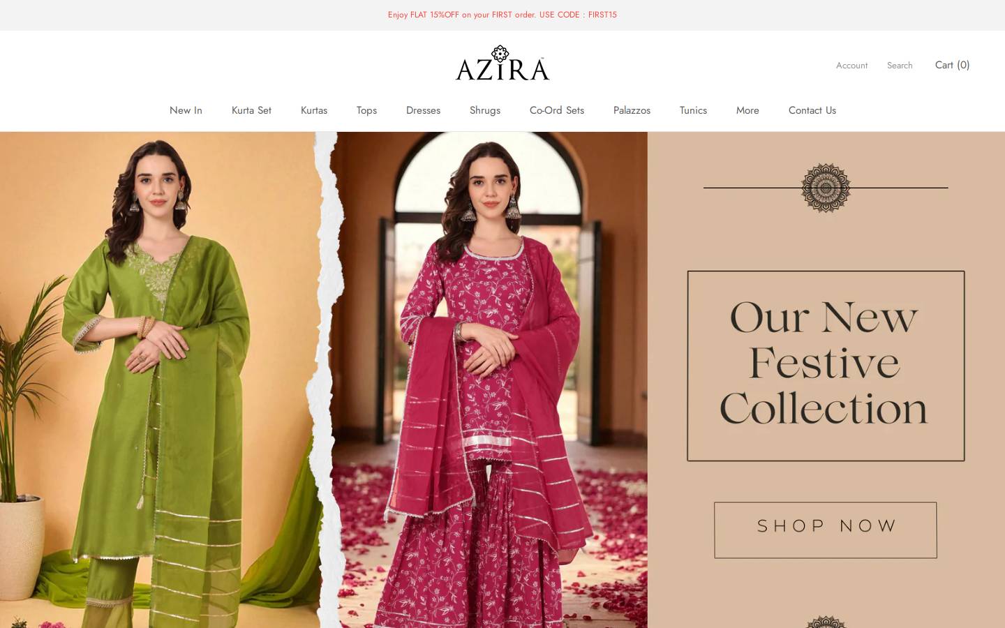 azirawoman.com homepage screenshot