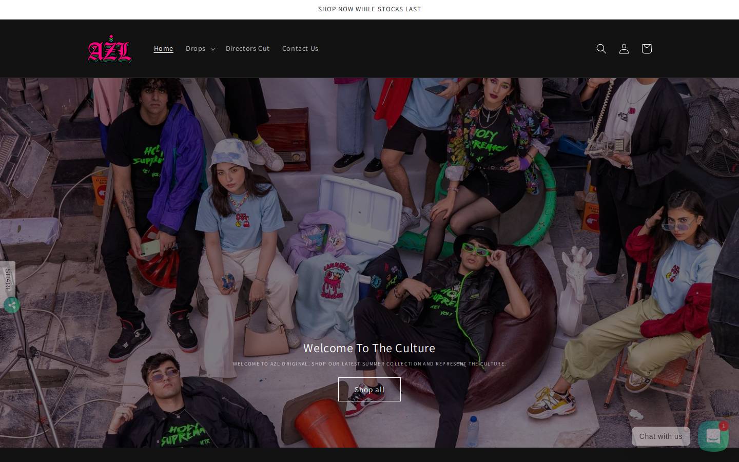azloriginal.com homepage screenshot