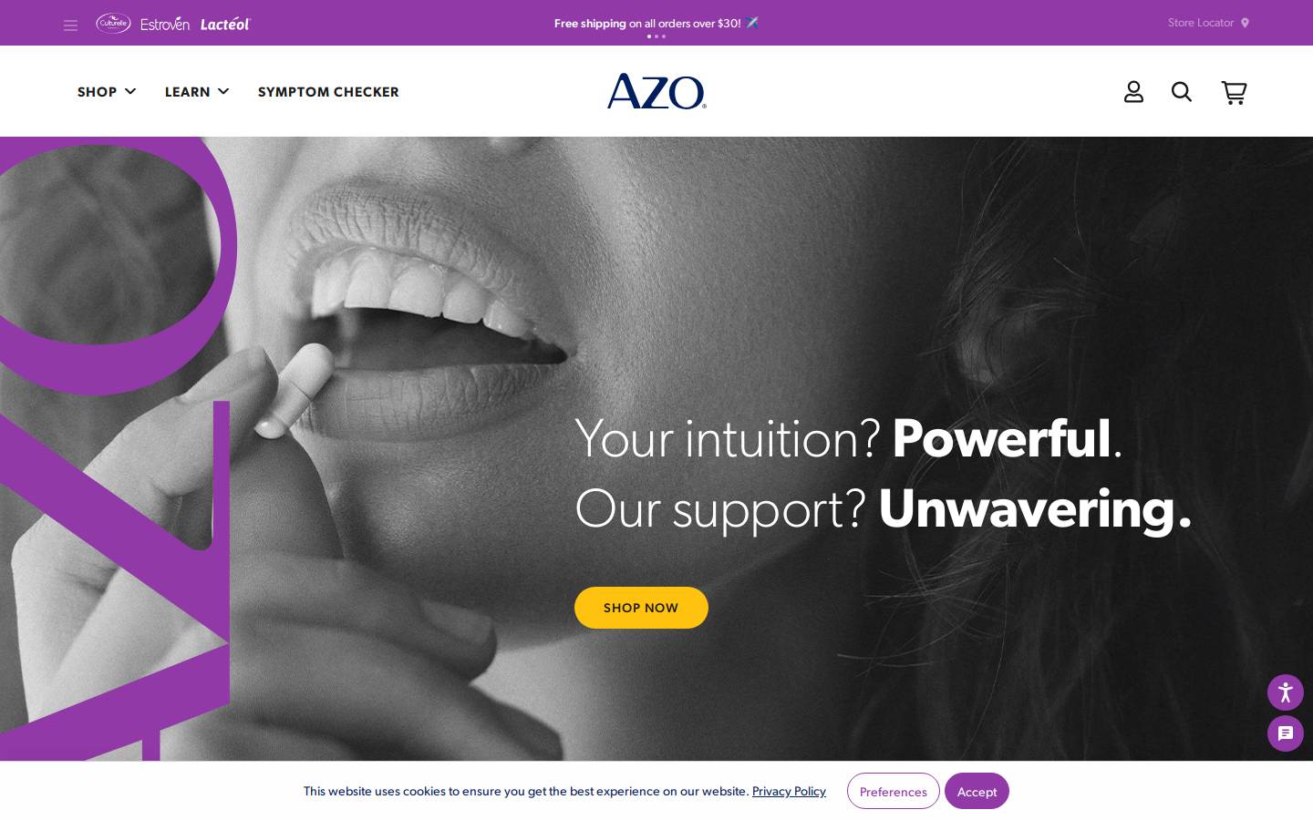 azosamples.com homepage screenshot