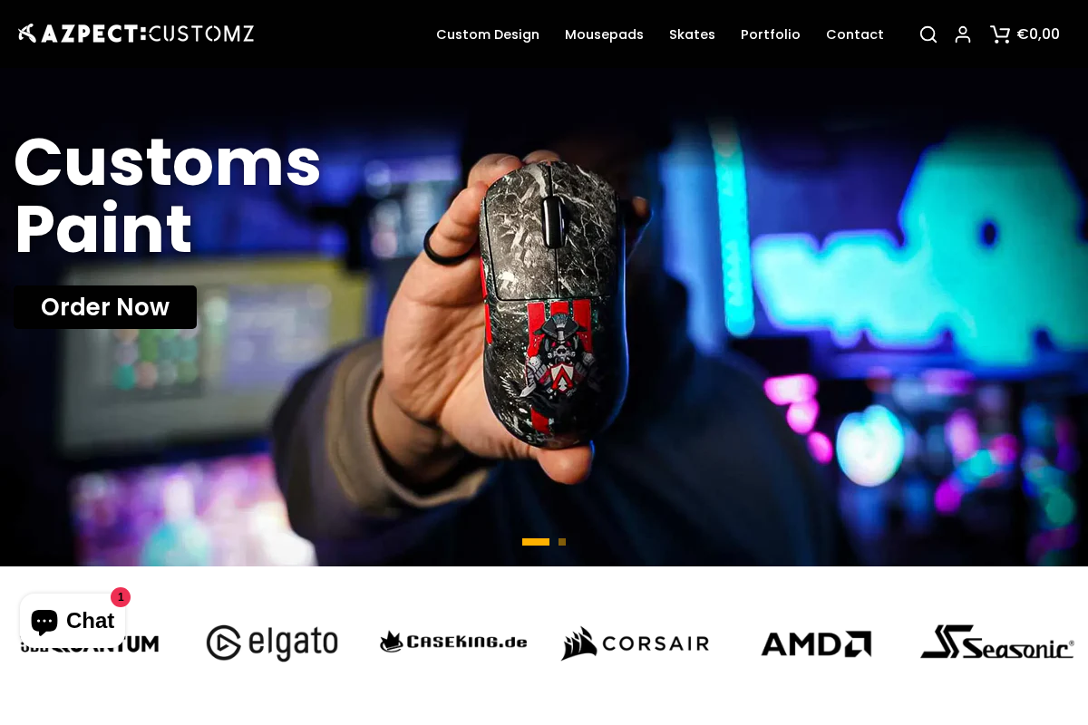 azpect-customz.com homepage screenshot