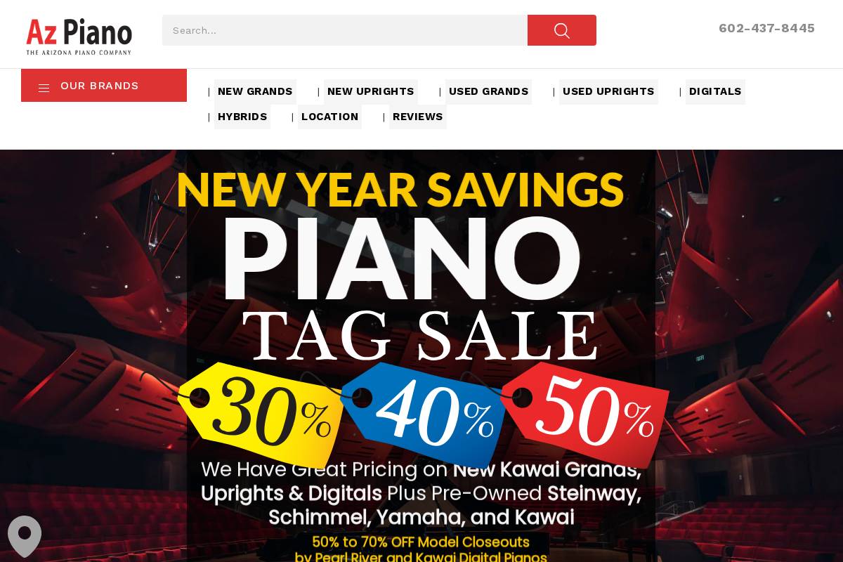 azpiano.com homepage screenshot