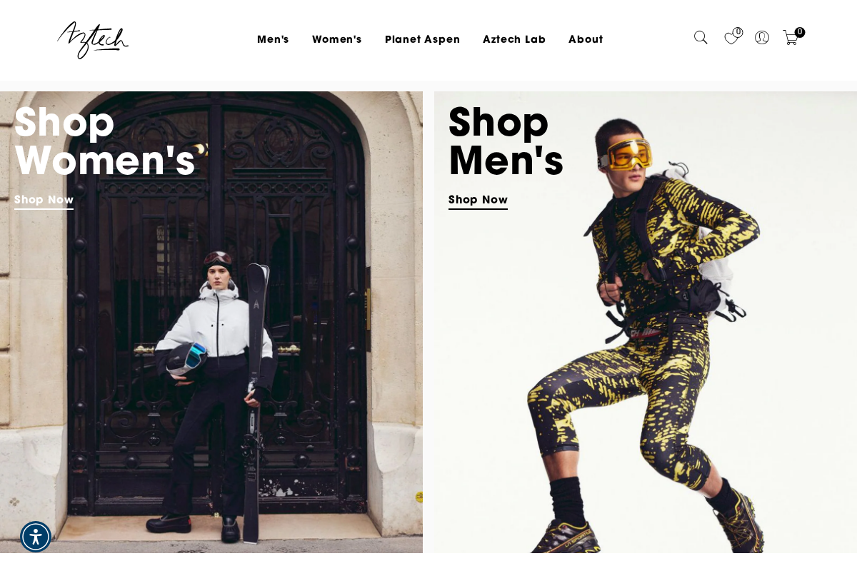 Aztech Mountain homepage screenshot