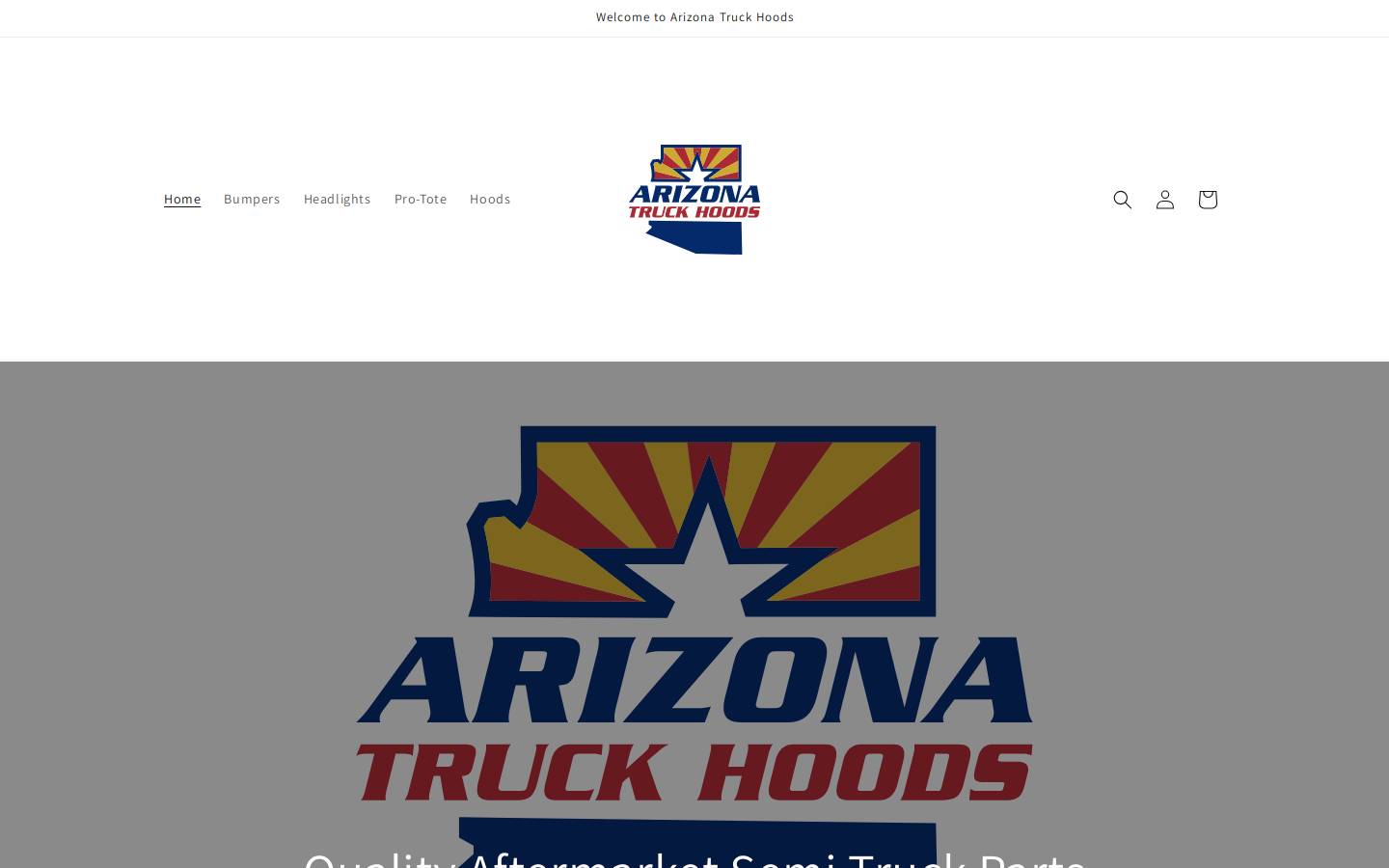 aztruckhoods.com homepage screenshot