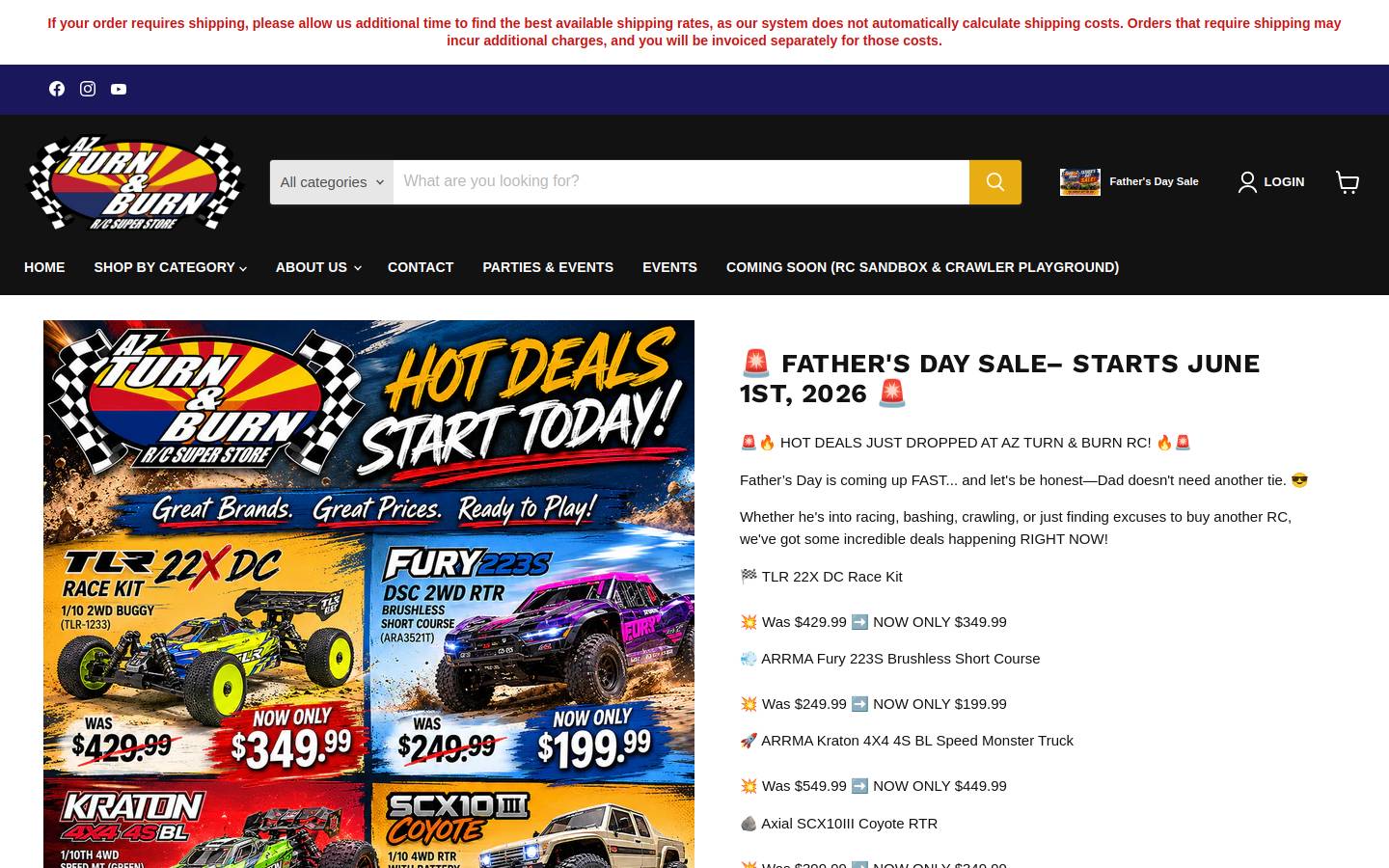 azturnandburn.com homepage screenshot