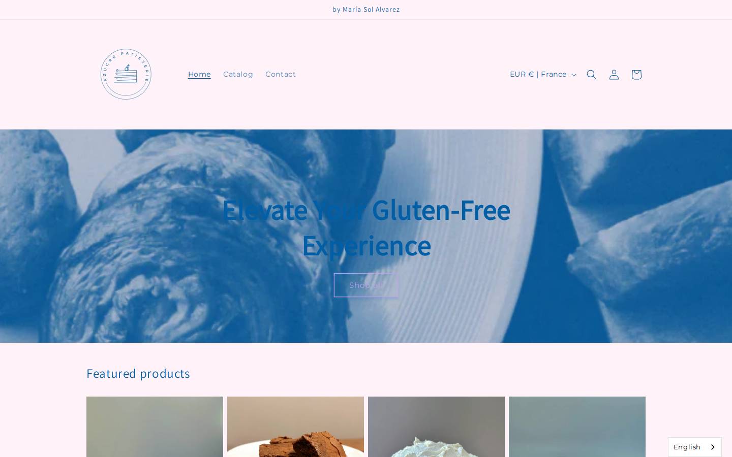 azucre.com homepage screenshot