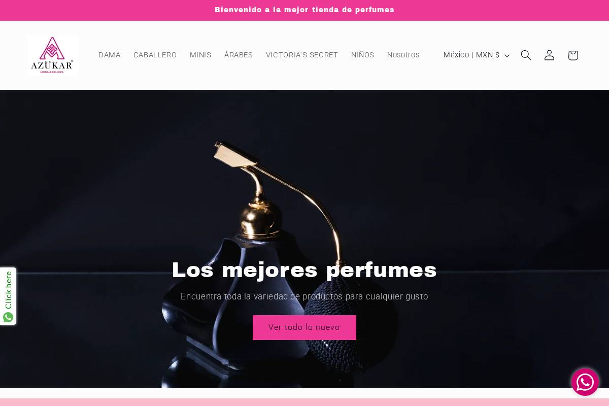 azukar.mx homepage screenshot