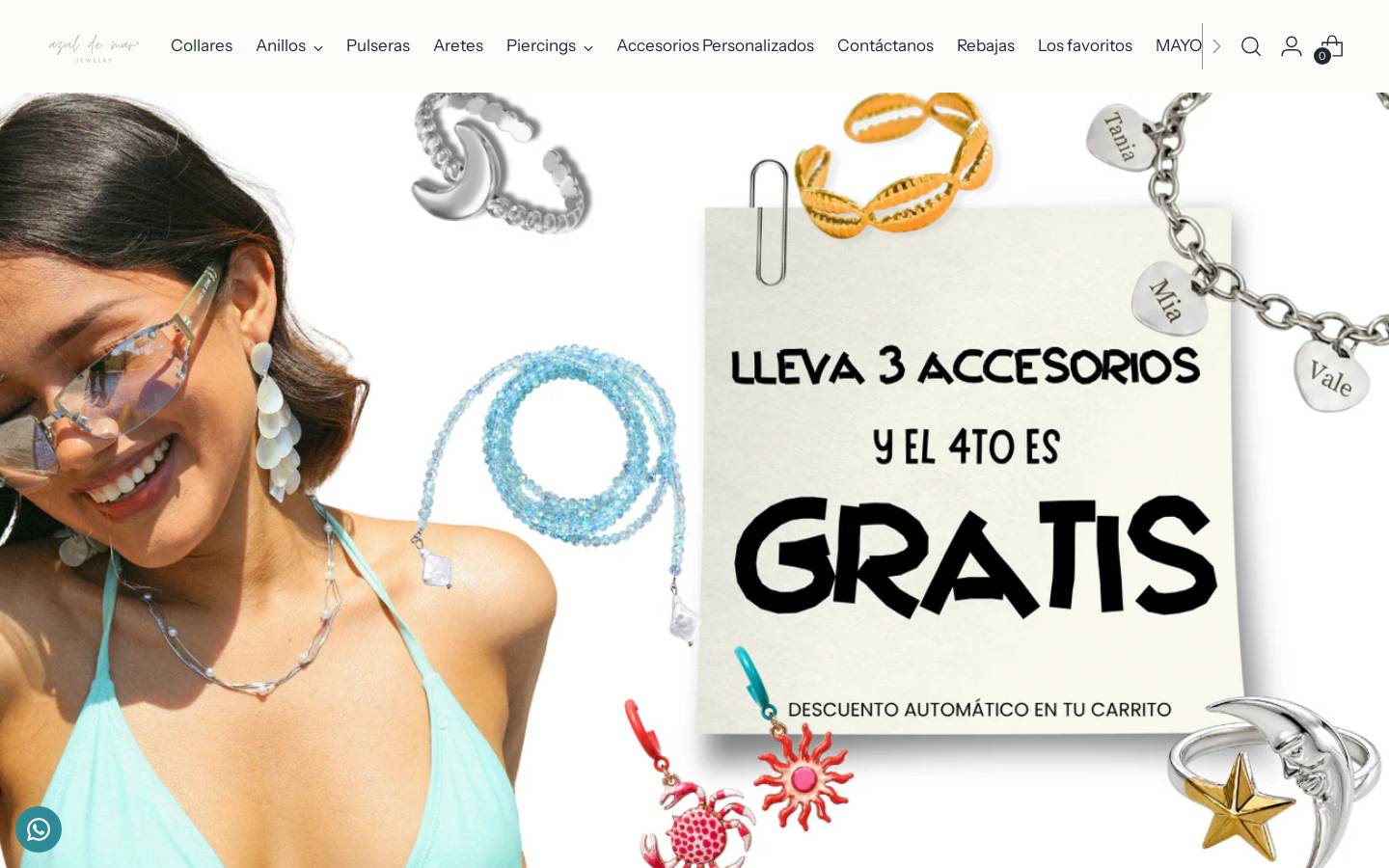 azuldemar.mx homepage screenshot