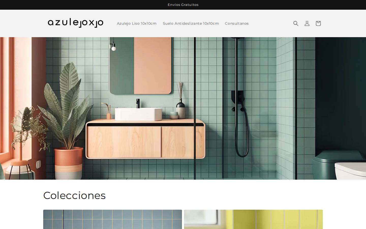 azulejo10x10.com homepage screenshot
