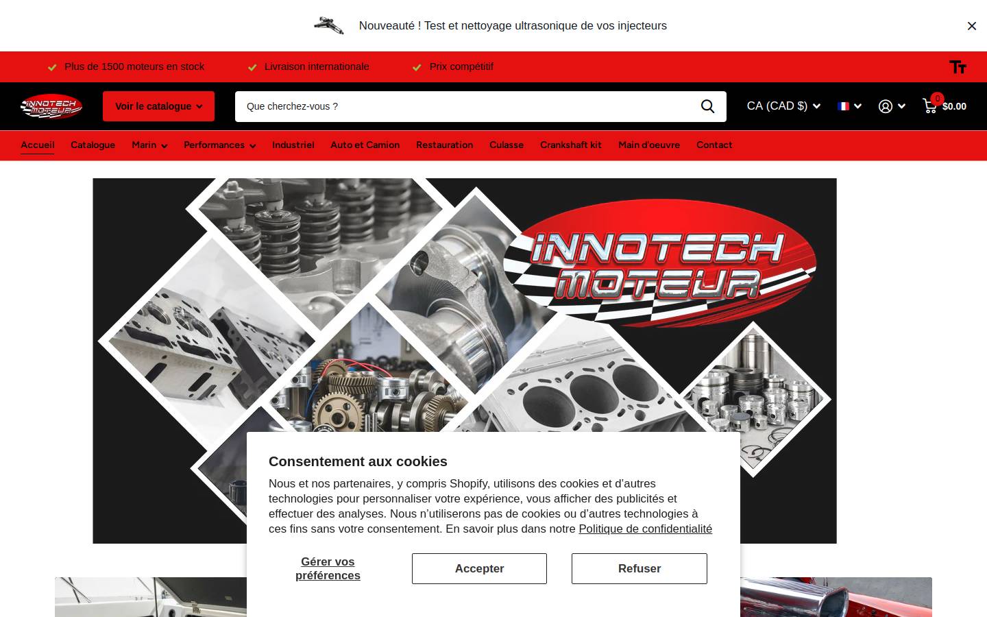 azur-marine.com homepage screenshot