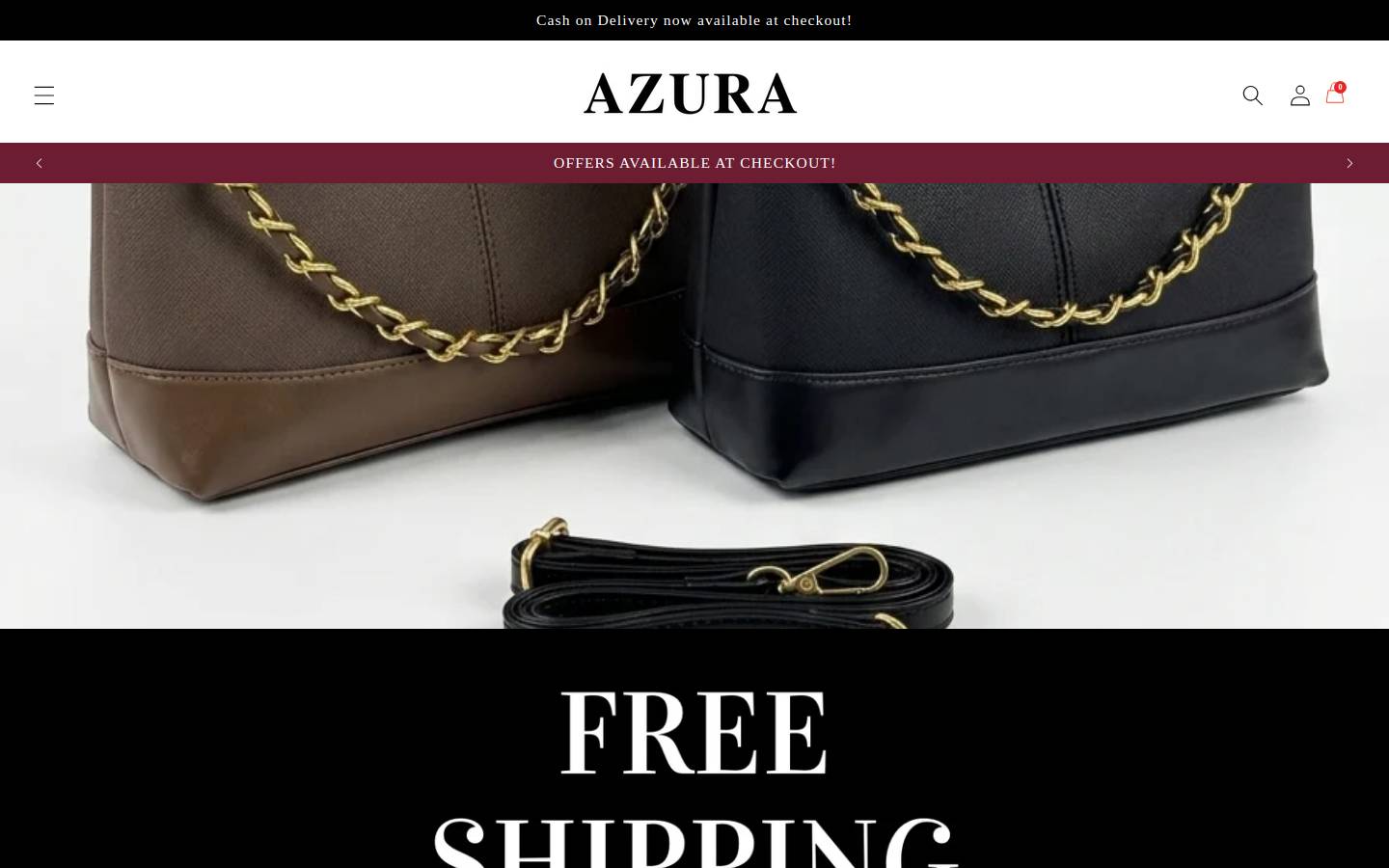 azuracloset.com homepage screenshot