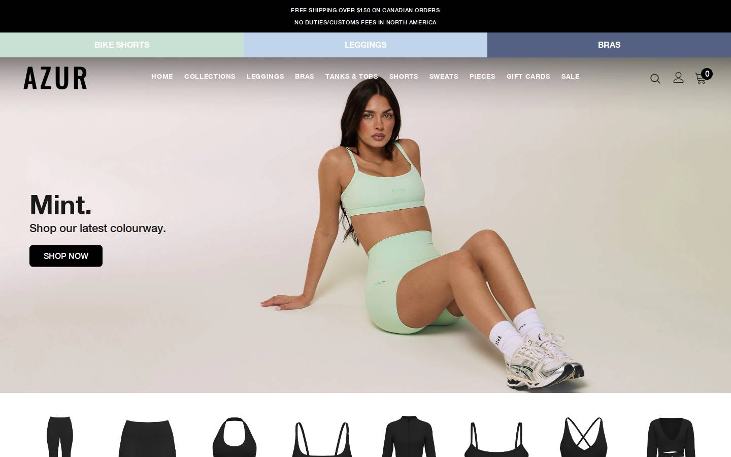 azurfit.com homepage screenshot