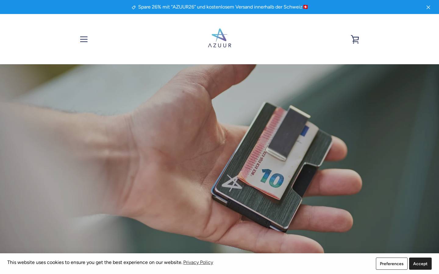 azuur.ch homepage screenshot