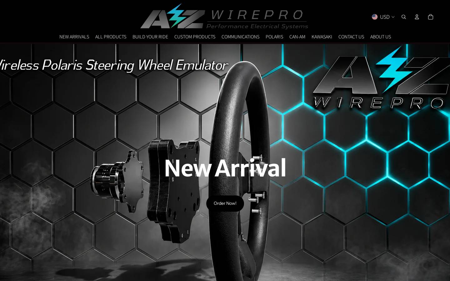 azwirepro.com homepage screenshot