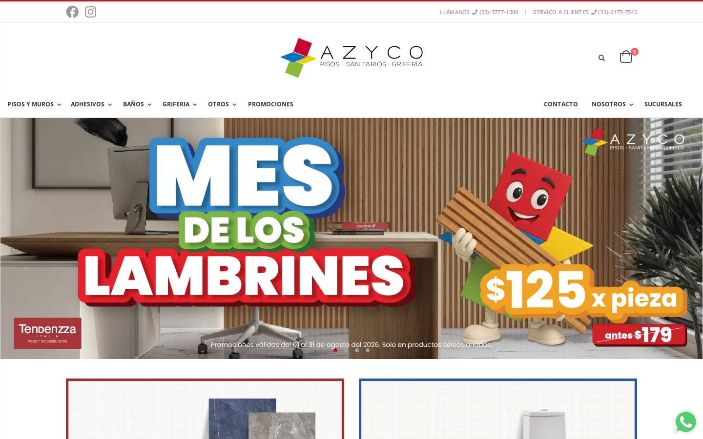 azyco.com.mx homepage screenshot