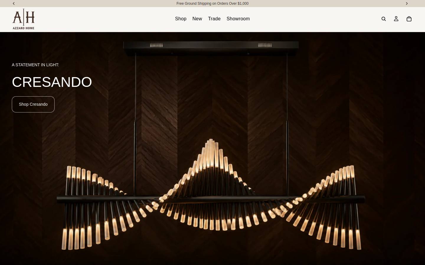 azzarohome.com homepage screenshot